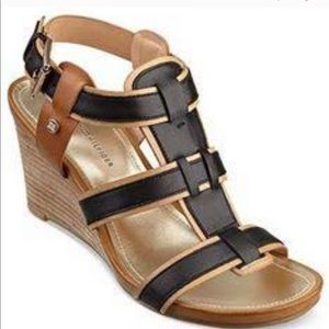 Tommy Hilfiger Icon Wedged Sandal | sz 8 | in box